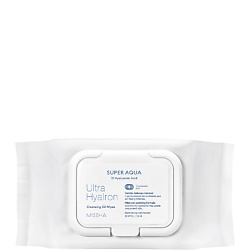 Салфетки Super Aqua Ultra Hyalron для умывания и снятия макияжа