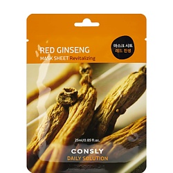 Тканевая маска для лица с экстрактом красного женьшеня Facial Tissue Mask With Red Ginseng Extract