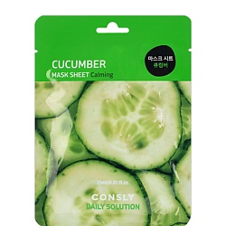 Тканевая маска для лица с экстрактом огурца Facial Tissue Mask With Cucumber Extract