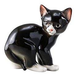 Скульптура "Кошка черная"