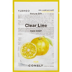 Освежающая тканевая маска с экстрактом юдзу Clear Line Mask Sheet