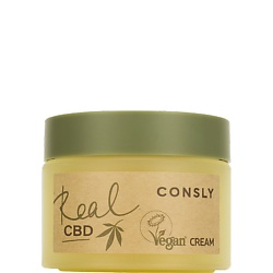 Крем для лица с канабидиолом и растительным скваланом Real CBD Vegan Cream