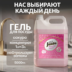 Средство для мытья посуды, концентрированный ЭКО-гель Премиум с ароматом Сакуры