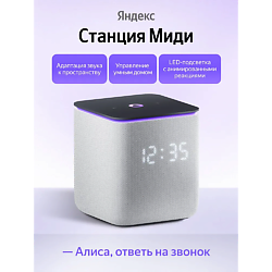 Умная колонка Станция Миди YNDX-00054GRY