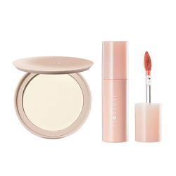 Набор Judydoll: Пудра Oil-Control Matte Pressed Powder + Блеск для губ Lip Gloss