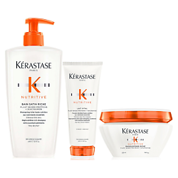 Питательный набор для сухих волос Nutritive Riche Trio