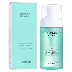 Пенка для умывания Derma Plan Green Bubble Foam Cleanser