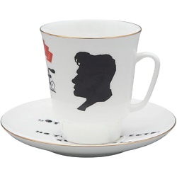 Чашка с блюдцем кофейная "Русские писатели. Маяковский"
