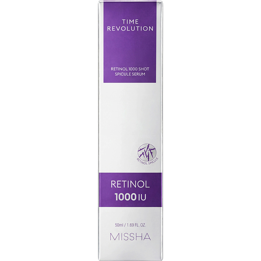 MISSHA Антивозрастная сыворотка глубокого проникновения для лифтинга и сияния лица с ретинолом Time Revolution Retinol 1000 SHOT Spicule Serum – фото 2