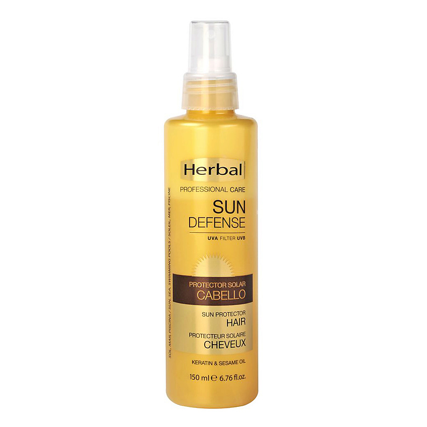 Изображение товара Солнцезащитный спрей для волос HERBAL Sun Defense 150 мл с маслом кунжута Изображение товара Солнцезащитный спрей для волос HERBAL Sun Defense 150 мл с маслом кунжута