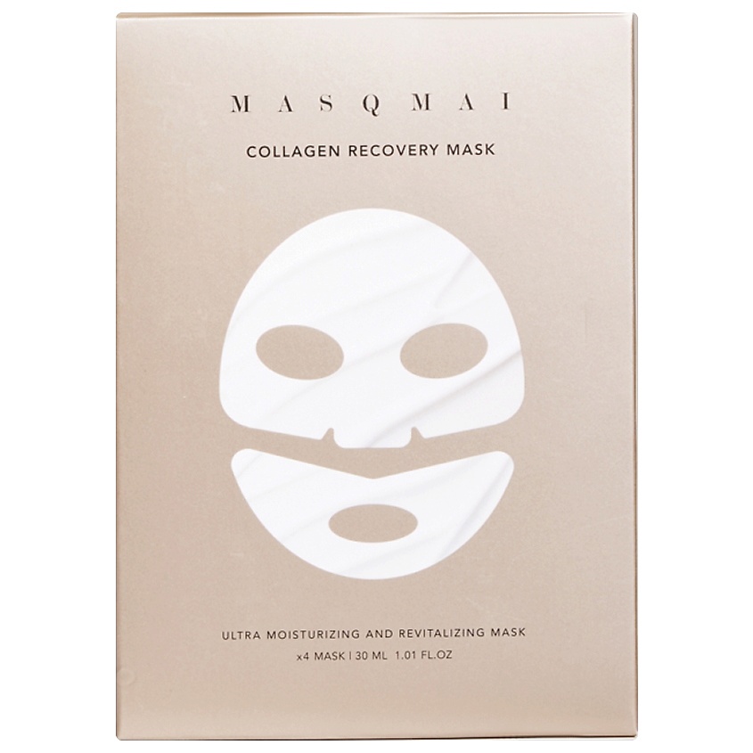 Изображение товара MASQMAI Набор масок для лица с коллагеном Collagen Recovery Mask, 4 шт. х 30 мл