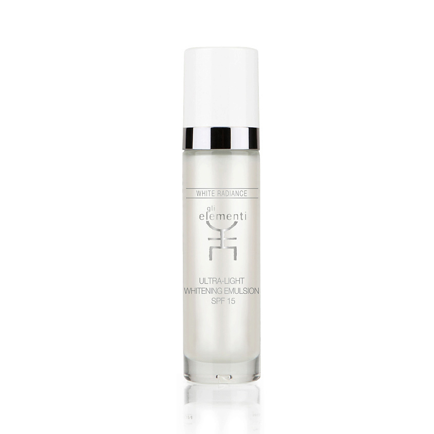 Изображение товара GLI ELEMENTI Эмульсия для лица Ultra-Light Whitening SPF15 50 мл Изображение товара GLI ELEMENTI Эмульсия для лица Ultra-Light Whitening SPF15 50 мл