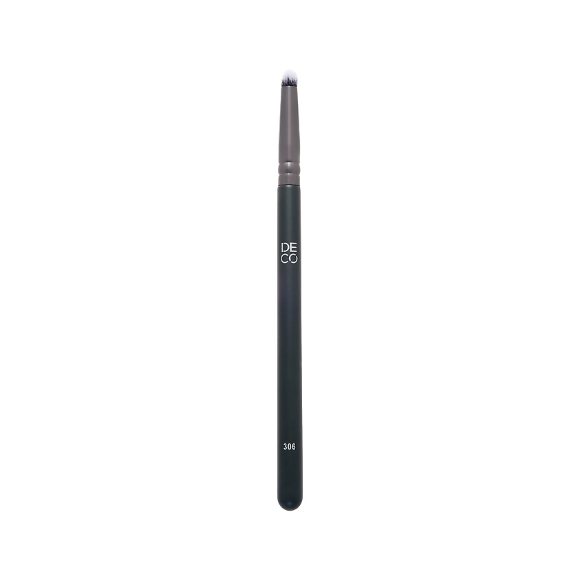 Изображение товара DECO. Кисть MAKE UP BRUSH EYES для нанесения теней и растушевки карандаша синтетическая №306, Черный Изображение товара DECO. Кисть MAKE UP BRUSH EYES для нанесения теней и растушевки карандаша синтетическая №306, Черный