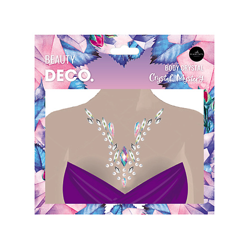 Наклейки для лица DECO. Кристаллы для лица и тела CRYSTAL MYSTERY by Miami Tattoos (Diamond necklace)