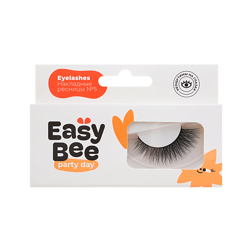 Ресницы накладные EASYBEE Накладные ресницы PARTY DAY EYELASHES №05 черные