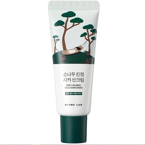 

ROUND LAB Солнцезащитный крем с сосной для проблемной кожи SPF50 Pine Calming Cica Sunscreen 40, Солнцезащитный крем с сосной для проблемной кожи SPF50 Pine Calming Cica Sunscreen