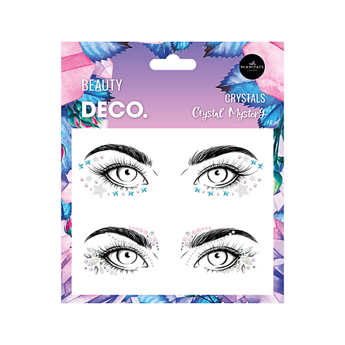 Наклейки для лица DECO. Кристаллы для лица и тела CRYSTAL MYSTERY by Miami Tattoos (Show stars)
