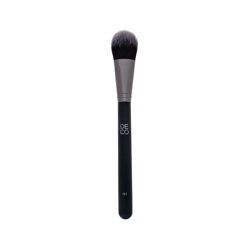 Кисть для лица DECO. Кисть MAKE UP BRUSH FACE для нанесения тона синтетическая плоская №101