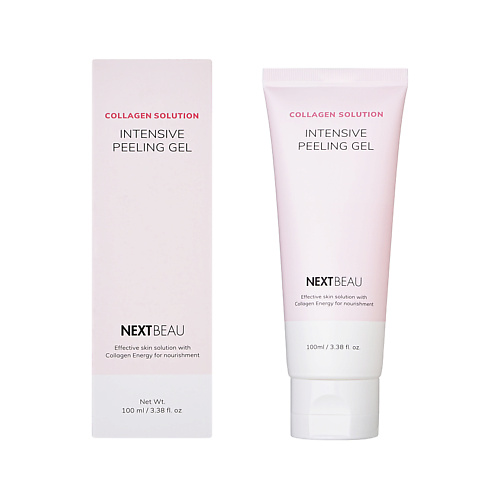 Скраб для лица NEXTBEAU Пилинг гель COLLAGEN SOLUTION с гидролизованным коллагеном