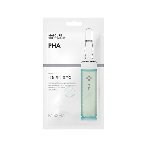 Маска для лица MISSHA Маска для лица отшелушивающая с PHA кислотами (для тонкой и чувствительной кожи)