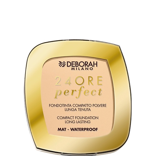 Пудра для лица DEBORAH MILANO Тональная пудра-основа для лица 24ore Perfect Compact Foundation