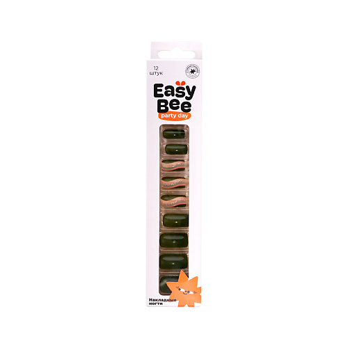 Накладные ногти EASYBEE Набор накладных ногтей с клеевыми стикерами NAIL DAY