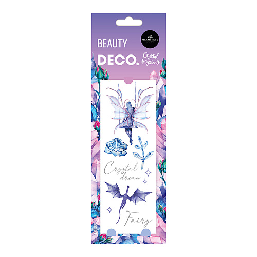 Тату DECO. Набор переводных татуировок для тела CRYSTAL MYSTERY by Miami Tattoos переводная