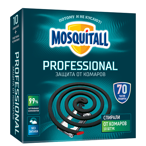 Спирали от комаров MOSQUITALL Спирали Профессиональная защита