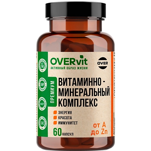 БАД к пище "Витаминно-минеральный комплекс БиоАктив 12+9" OVERvit
