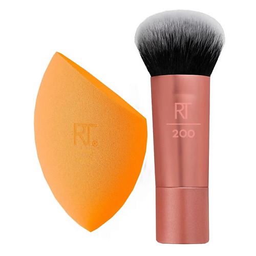 Набор кистей REAL TECHNIQUES Набор кистей и спонжей Mini Travel Duo Make-up Set