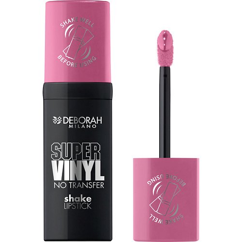 Помада для губ DEBORAH MILANO Помада для губ жидкая Super Vinyl No Transfer Shake Lipstick