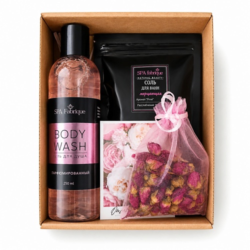 Набор средств для ухода за телом SPA FABRIQUE Подарочный набор спа ROSEBLOSSOM
