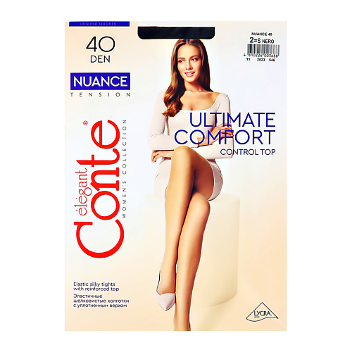 Колготки CONTE ELEGANT Колготки женские NUANCE 40 den (nero) p-p 2