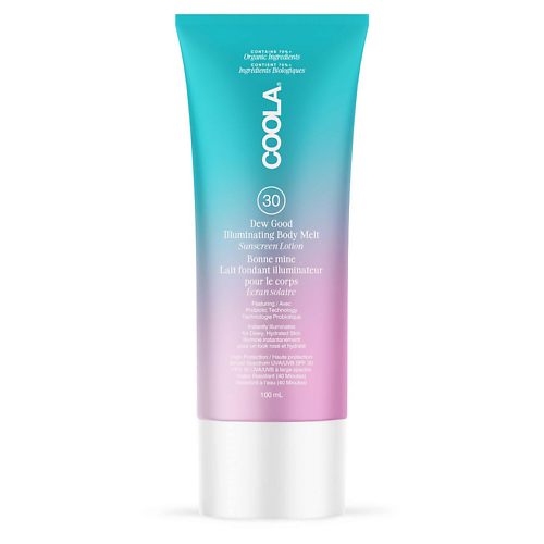 Солнцезащитное молочко для тела COOLA Сияющий солнцезащитный флюид Dew Good Body Melt SPF 30