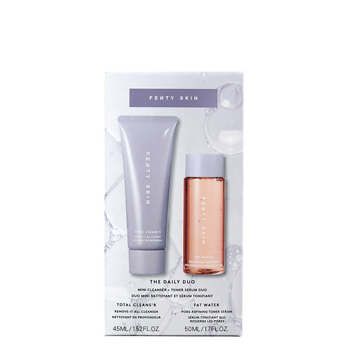 

FENTY BEAUTY Набор для очищения и ухода за кожей Fenty Skin Daily Duo, Набор для очищения и ухода за кожей Fenty Skin Daily Duo