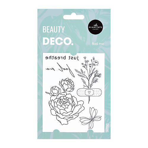 Тату DECO. Набор переводных татуировок для тела SPRING FLOWER by Miami Tattoos (Feel me)