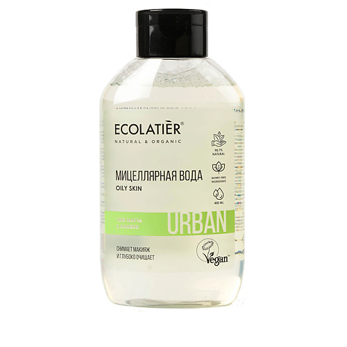 Мицеллярная вода ECOLATIER Ecolatier Мицеллярная вода URBAN Чай матча и бамбук