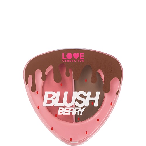 Контуринг LOVE GENERATION Палетка для контуринга лица BlushBerry шелковистая текстура