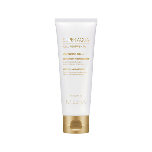 Гель для умывания MISSHA Пенка для умывания SUPER AQUA с секрецией улитки