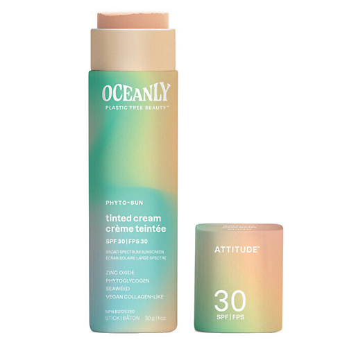 Тональное средство ATTITUDE Тонирующий крем-стик для лица Oceanly Phyto-Sun Tinted Cream SPF 30