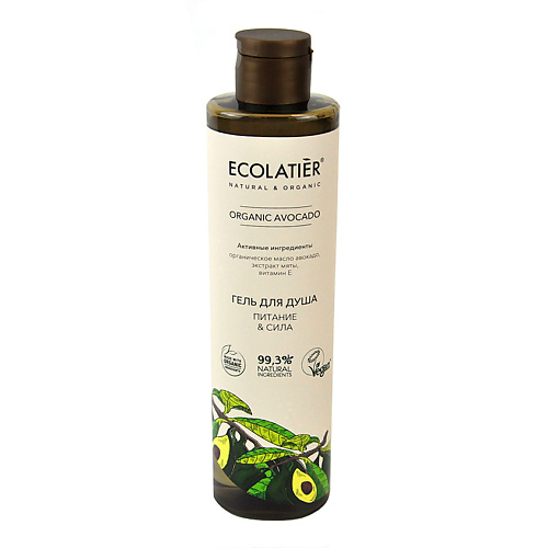 Гель для душа ECOLATIER Ecolatier Гель для душа ORGANIC AVOCADO Питание & Сила