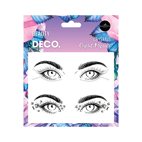 Наклейки для лица DECO. Кристаллы для лица и тела CRYSTAL MYSTERY by Miami Tattoos (Show crystal)