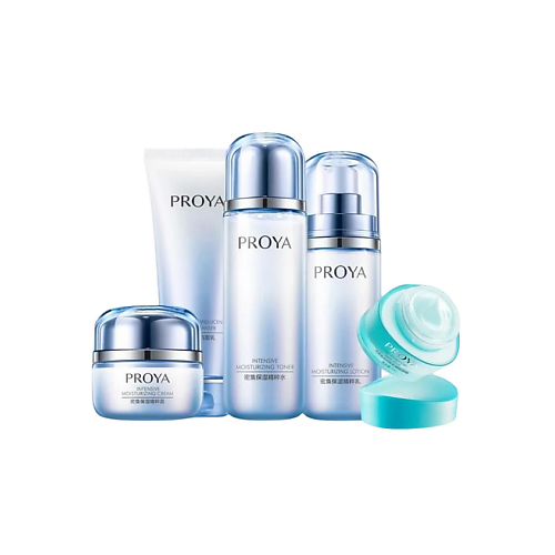 Набор средств для лица PROYA Набор Intensive Moisturizing: Очищающее средство + Тонер + Эмульсия + Крем + Маска