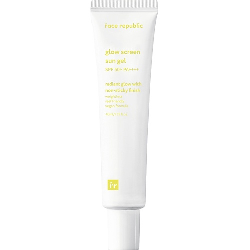 Солнцезащитный гель для лица FACE REPUBLIC Гель для лица солнцезащитный SPF50+ PA++++ Glow screen sun gel