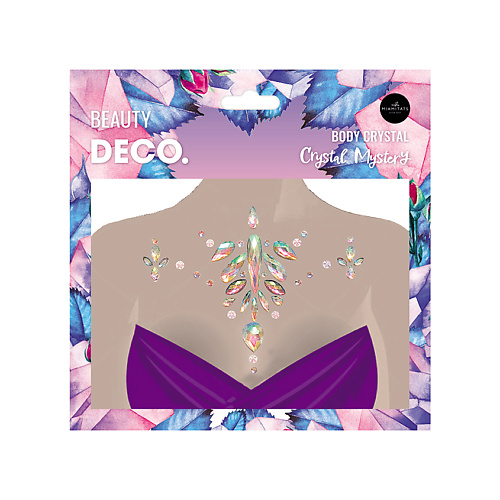 Наклейки для лица DECO. Кристаллы для лица и тела CRYSTAL MYSTERY by Miami Tattoos (Crystal shinel)