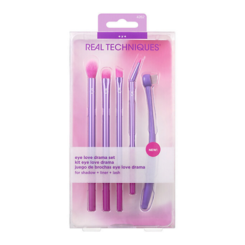 Набор кистей REAL TECHNIQUES Набор кистей для макияжа Eye Love Drama Cosmetic Brush Set