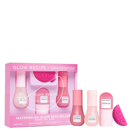 Набор средств для лица GLOW RECIPE Набор для ухода и макияжа x Beauty Blender Kit