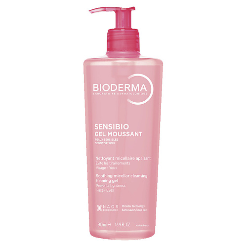 

BIODERMA Очищающий гель для умывания для нормальной и чувствительной кожи лица Sensibio 500, Очищающий гель для умывания для нормальной и чувствительной кожи лица Sensibio