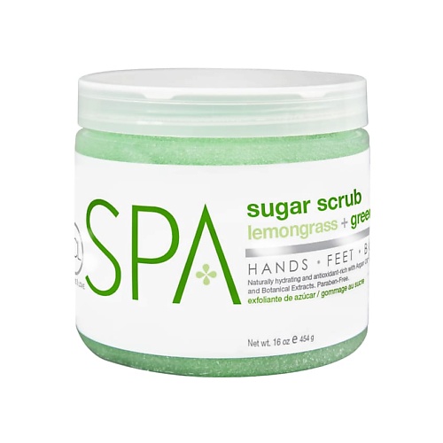 Скраб для тела BE CARE LOVE Скраб для рук, ног и тела Лемонграсс и Зеленый чай SPA