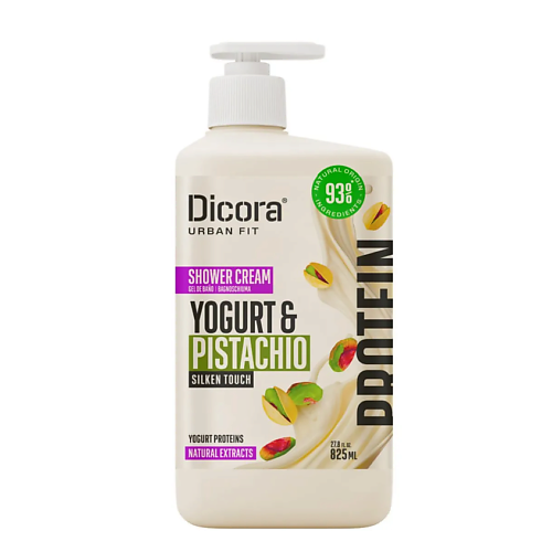 Гель для душа DICORA URBAN FIT Крем-гель для душа PROTEIN, Yogurt & Pistachio